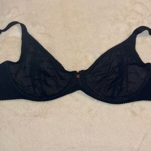 Black Mesh Unlined Underwire Savage X Fenty Bra